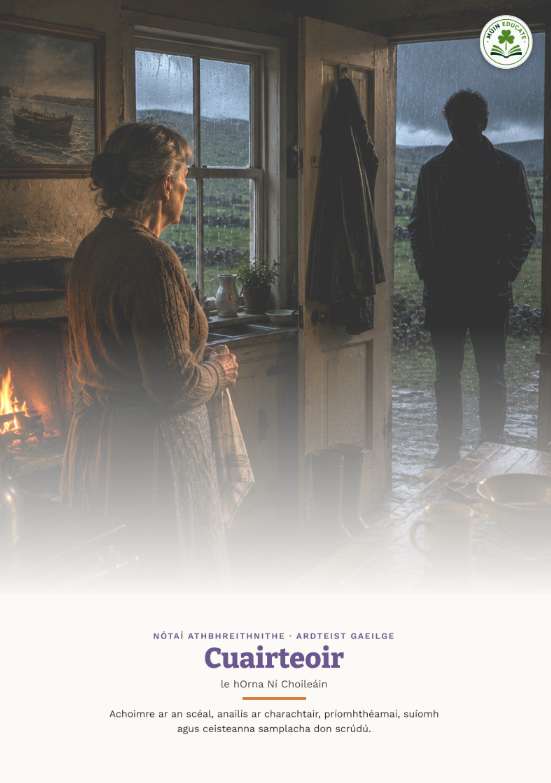 Cuairteoir le Orna Ní Choileáin – Senior Cycle Irish Prós / Prose Study Guide Summary Notes