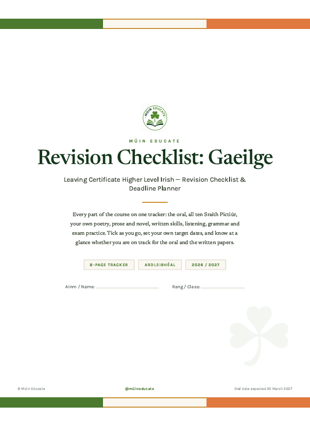 Revision Checklist Bundle 2026 2027