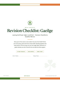 Revision Checklist Bundle 2026 2027