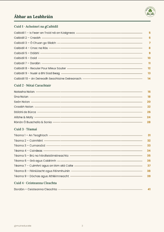 Dordán le Éilís Ní Dhuibhne – Summary notes
