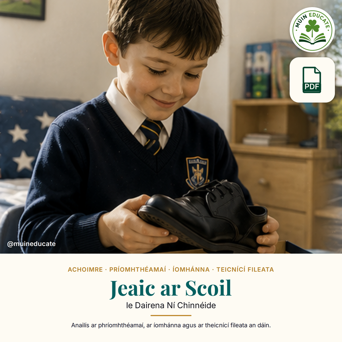 Jeaic ar Scoil by Dairena Ní Chinnéide – Junior Cycle Irish poetry study guide with full analysis